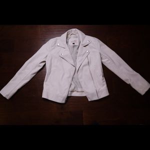 NWOT Universal thread White leather jacket
